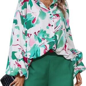 Summer Printed Shirt with pants Fashion Casual